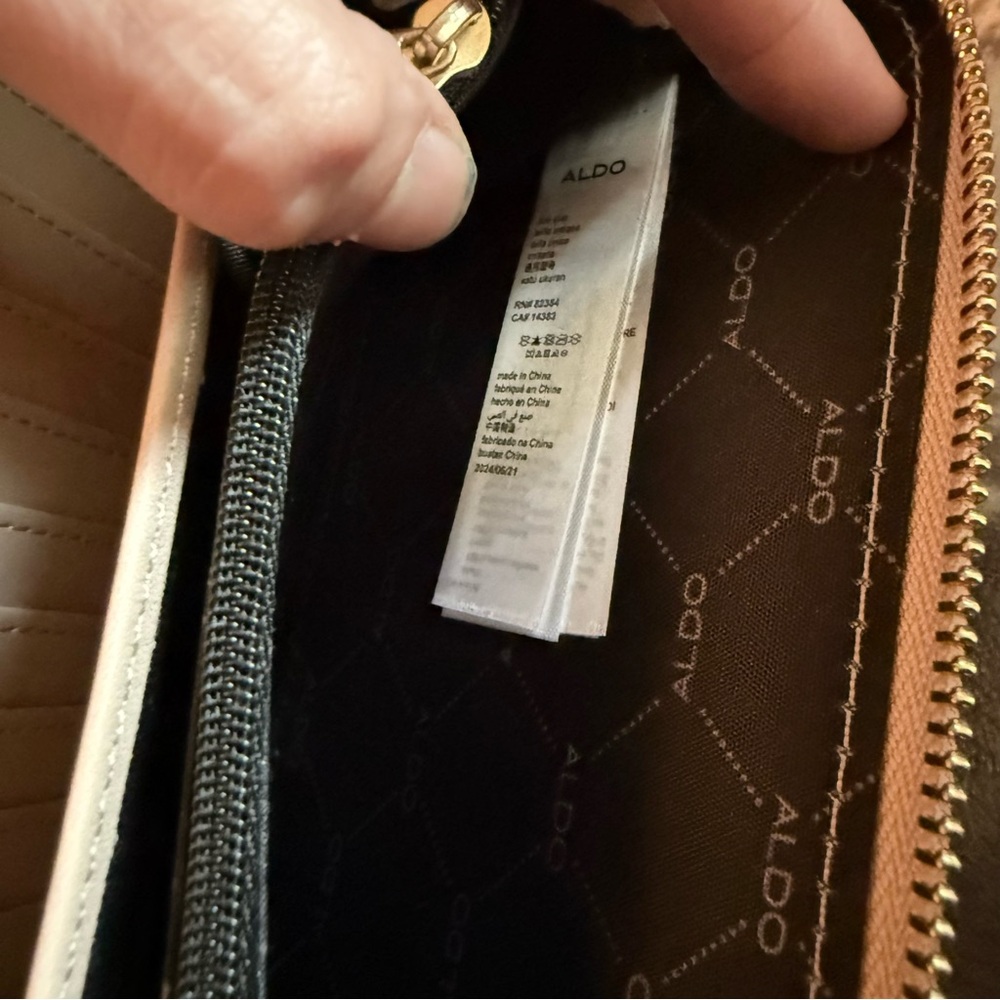 Aldo Creamy Peach Women's Wallet - Picture 12 of 13